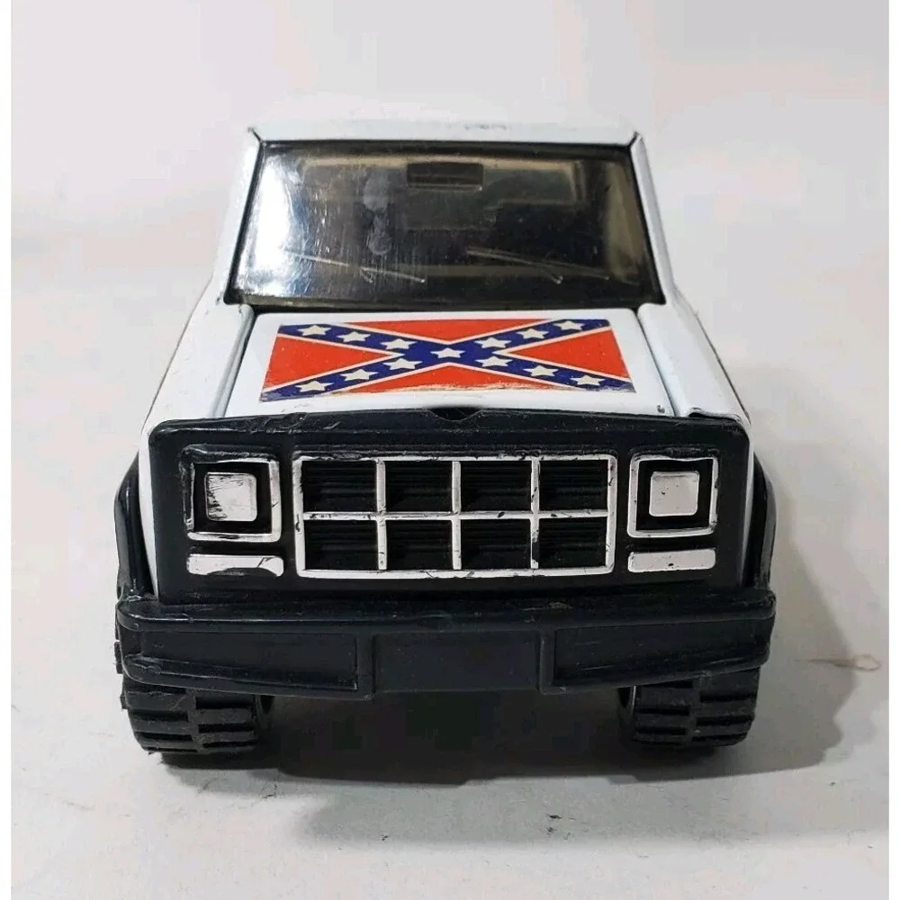 Buddy L Pickup Truck Kids OS White Good Vintage Rebel Pressed Steel Die Cast